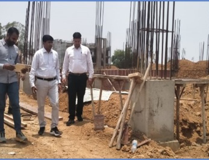 जनपद में निर्माणाधीन ’मुख्यमंत्री मॉडल कम्पोजिट विद्यालय परियोजना’ का स्थलीय निरीक्षण किया गया