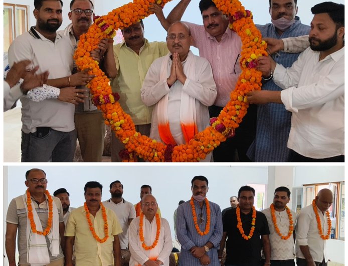 के पी पैलेस रामनगर में विधान परिषद सदस्य अंगद सिंह का भव्य स्वागत किया गया