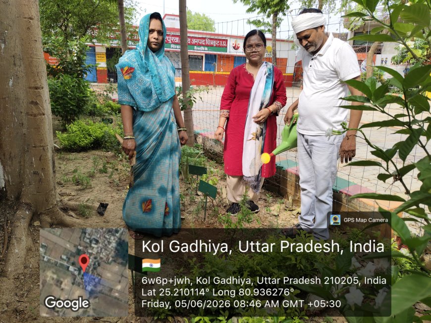 विश्व पर्यावरण दिवस पर परिषदीय विद्यालयों में चला ‘एक पेड़ मां के नाम’ अभियान