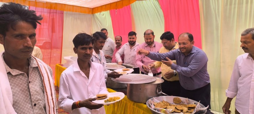 सातवें बड़े मंगल पर क्षेत्रभर में भव्य भंडारों का आयोजन, भक्तों ने ग्रहण किया प्रसाद