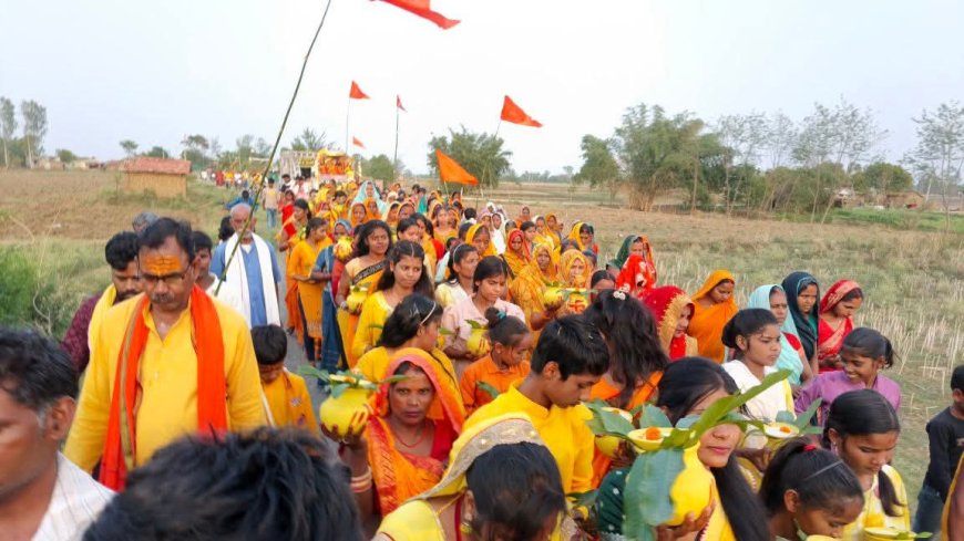 108 कलश शोभा यात्रा के साथ हनुमंत महायज्ञ हनुमंत कथा एवं महादिव्य दरबार का शुभारम्भ