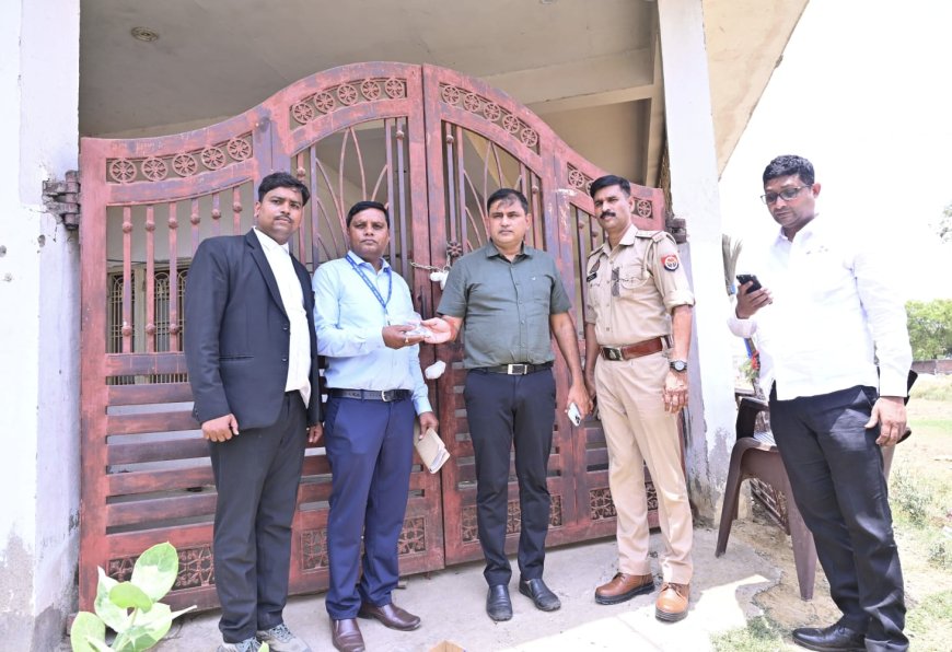 सर्फेशी अधिनियम के तहत बैंक ऑफ इंडिया शाखा राबर्ट्सगंज को दिलाया गया कब्जा
