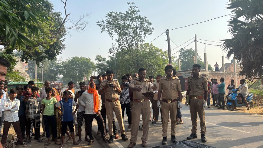 सडक दुर्घटना में अधेड की मौत पुलिस ने शव को कब्जे लेकर पंचायत नामा भरकर पोस्टमार्टम को भेजा