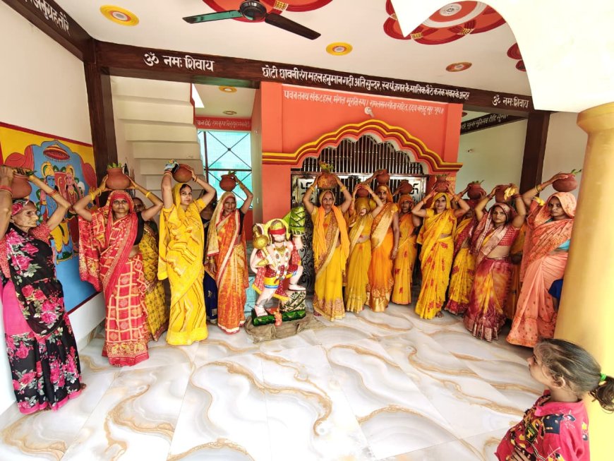भव्य कलश यात्रा के साथ श्री बजरंगबली प्राण-प्रतिष्ठा महोत्सव का शुभारंभ