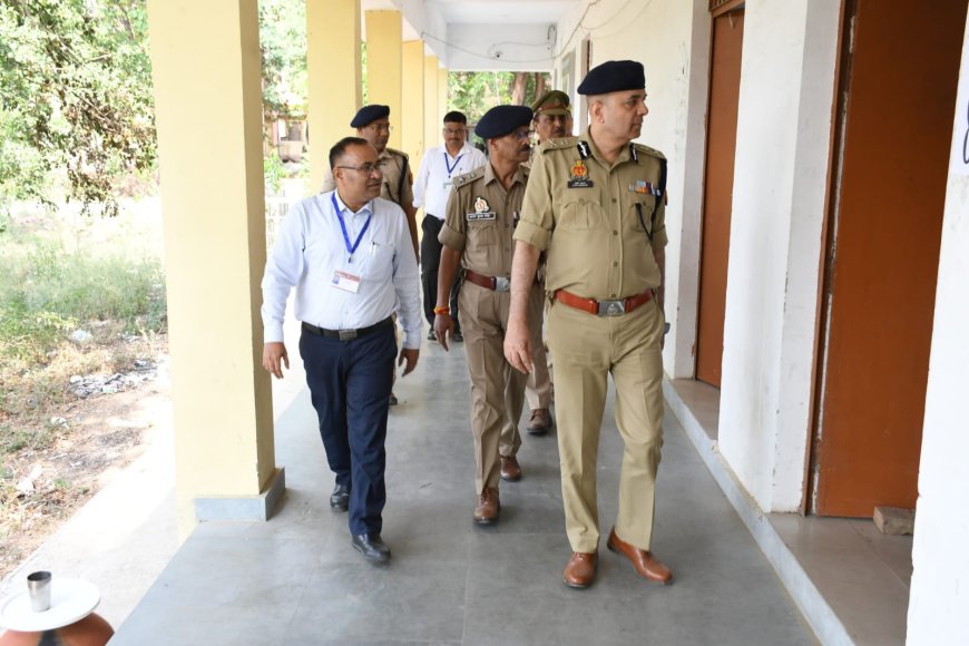 अपर पुलिस महानिदेशक  प्रयागराज जोन द्वारा नीट-यूजी(री) परीक्षा-2026को सकुशल, निष्पक्ष एवं शांतिपूर्ण ढंग से सम्पन्न कराये जाने के दृष्टिगत परीक्षा केंद्र का भ्रमण कर सुरक्षा व्यवस्था का लिया जायजा