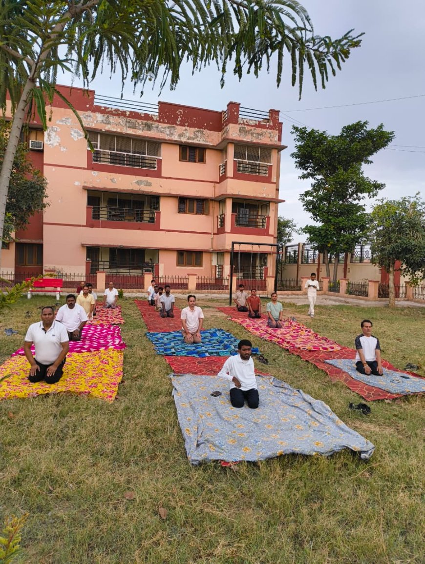 अन्तर्राष्ट्रीय योग दिवस" के अवसर पर "योगा एक धरती एक स्वास्थ"  के विचार के साथ मनाया गया।