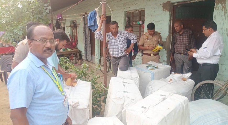 गोरखपुर में नकली FMCG उत्पादों पर बड़ी कार्रवाई, लाखों का माल और वाहन जब्त