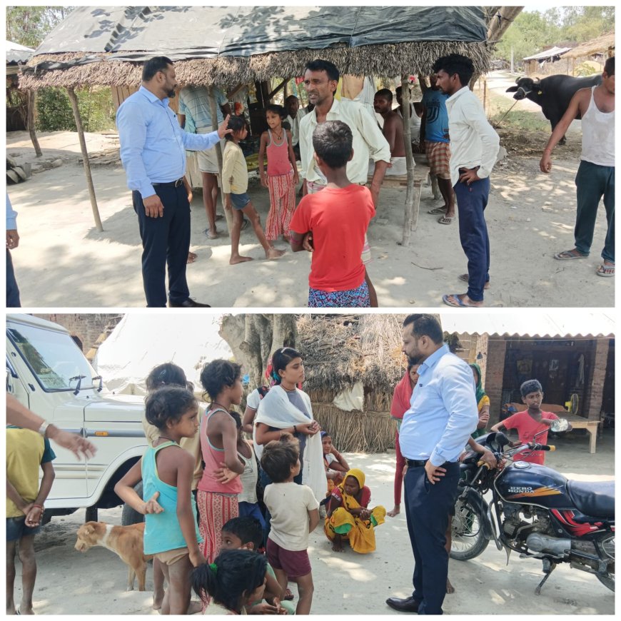 तहसील क्षेत्र के ग्राम बोधिकपुरवा व मुड़िया डीह में चिकन पाक्स से पीड़ित मरीजों का तीसरे दिन भी उपचार किया गया