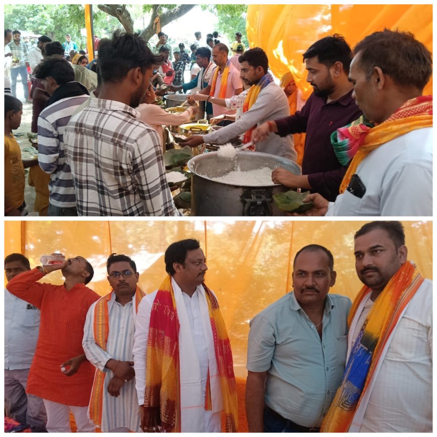 सिरौलीगौसपुर क्षेत्र में आयोजित विशाल भन्डारों में हजारों श्रद्धालुओं ने प्रसाद ग्रहण किया