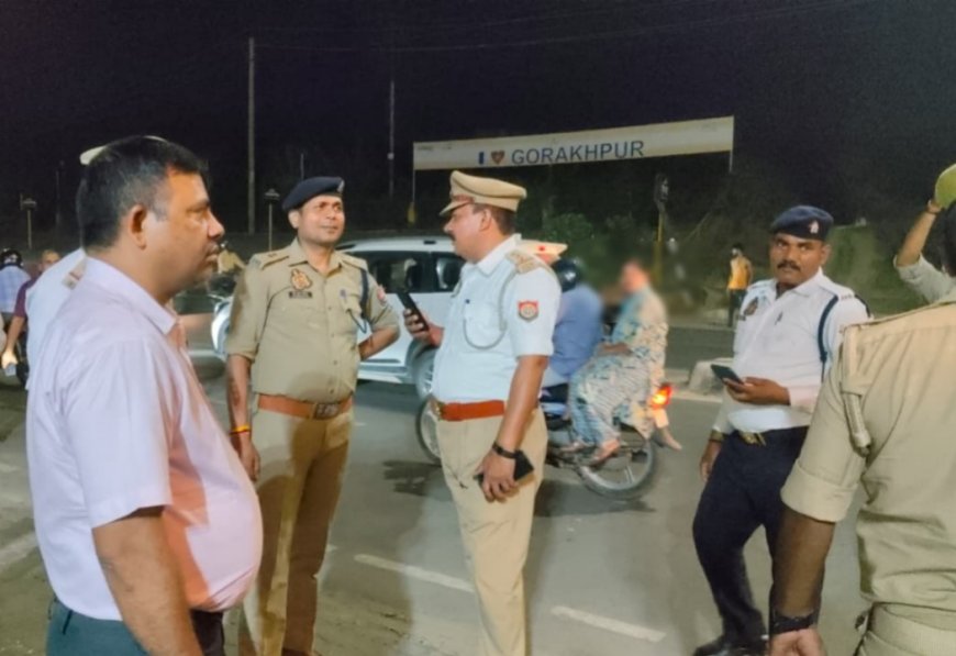 गोरखपुर में यातायात पुलिस का बड़ा अभियान, दो दिनों में 1470 वाहनों पर कार्रवाई