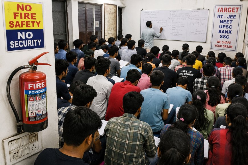 गोरखपुर में बिना फायर सुरक्षा के चल रहे ट्यूशन सेंटर, बड़े हादसे का बढ़ रहा खतरा