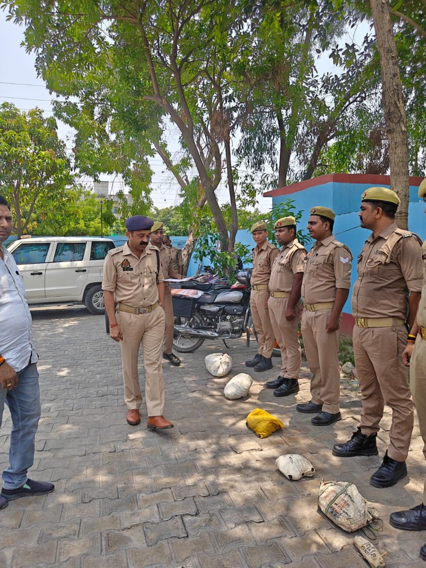 गोरखपुर में 'ऑपरेशन दहन' के तहत 75 लाख रुपये के गांजा और स्मैक नष्ट, 9.891 किग्रा ड्रग्स का विनष्टीकरण