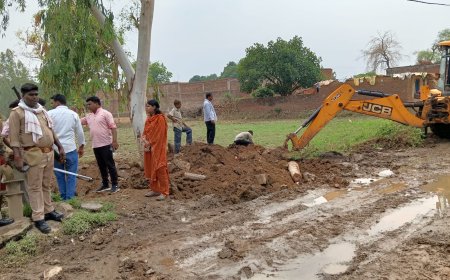 एसडीएम की तत्परता से दूर हुई एक वर्ष पुरानी जलभराव की समस्या, अवैध अतिक्रमण हटाकर कराई गई जल निकासी