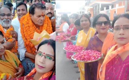 भाजपा के नवनियुक्त क्षेत्रीय अध्यक्ष विनोद राय का गोरखपुर में भव्य स्वागत, महिला मोर्चा ने किया अभिनंदन