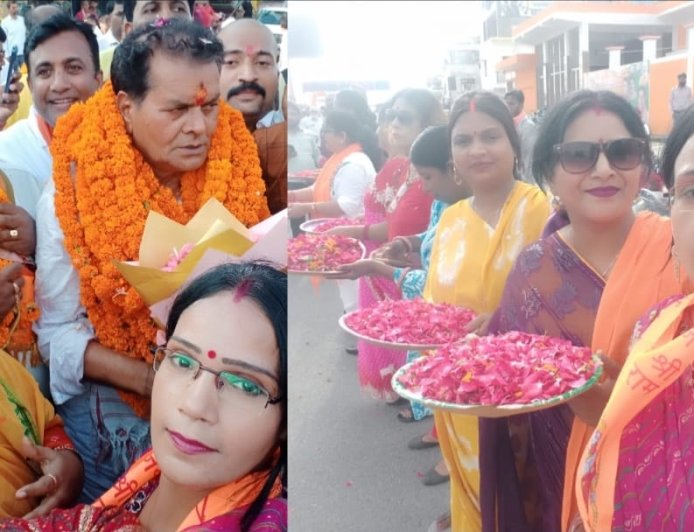 भाजपा के नवनियुक्त क्षेत्रीय अध्यक्ष विनोद राय का गोरखपुर में भव्य स्वागत, महिला मोर्चा ने किया अभिनंदन