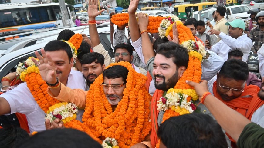 गोरखपुर में भाजपा प्रदेश मंत्री सहजानंद राय का भव्य स्वागत, 2027 चुनाव को लेकर कार्यकर्ताओं को दिया संदेश