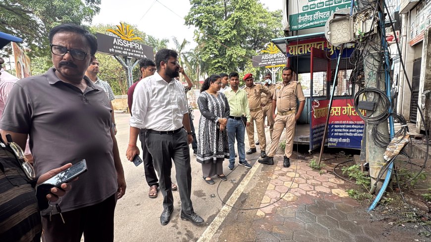 जलभराव वाले क्षेत्रों का नगर आयुक्त ने किया निरीक्षण, नालों की तत्काल सफाई के दिए निर्देश
