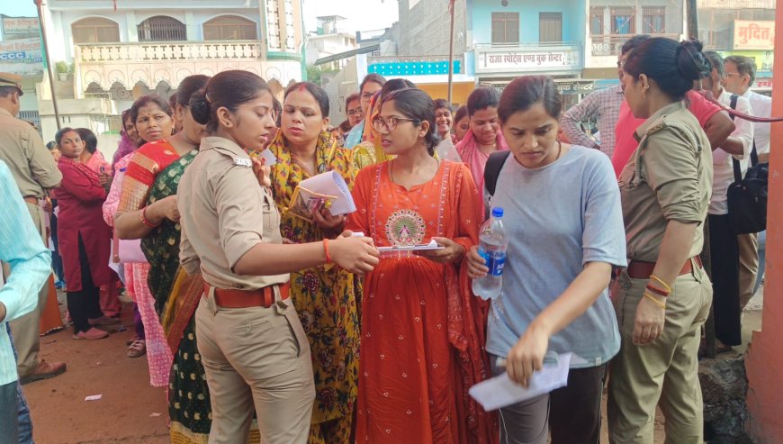 जिले के चारों परीक्षा केन्द्रों पर टीईटी परीक्षा शांतिपूर्ण माहौल में संपन्न